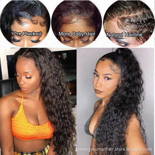 Factory Supplier Hd Full 360 Lace Frontal Wigs Kinky Curly Raw Peruvian Virgin Human Hair Lace Wigs For Black Women Pre Plucked